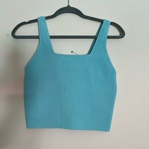 Cotton On Blue Sleeveless Crop Tank Top